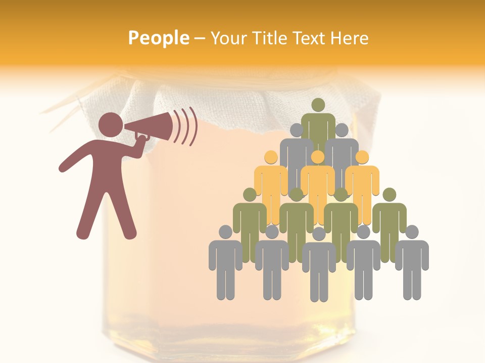 A Jar Of Honey Powerpoint Template Is Shown PowerPoint Template
