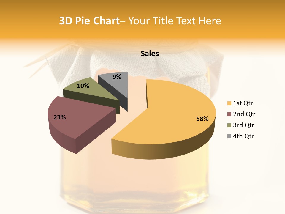 A Jar Of Honey Powerpoint Template Is Shown PowerPoint Template
