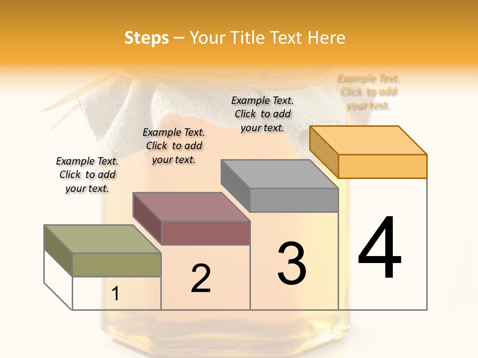 A Jar Of Honey Powerpoint Template Is Shown PowerPoint Template