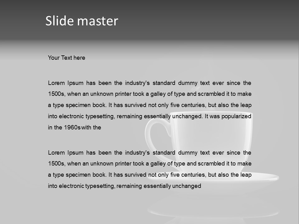 A Cup Of Coffee With Steam Coming Out Of It PowerPoint Template