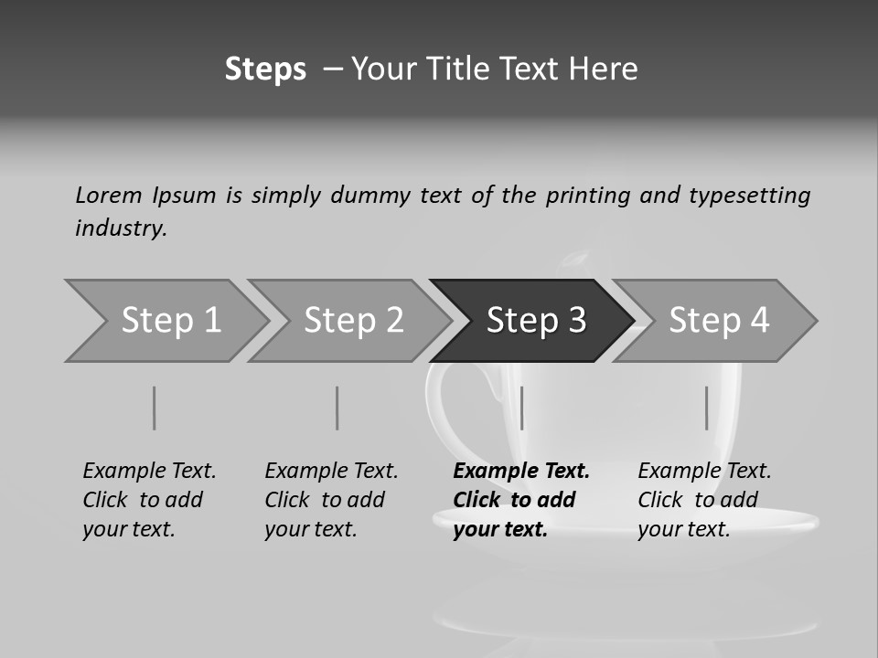 A Cup Of Coffee With Steam Coming Out Of It PowerPoint Template