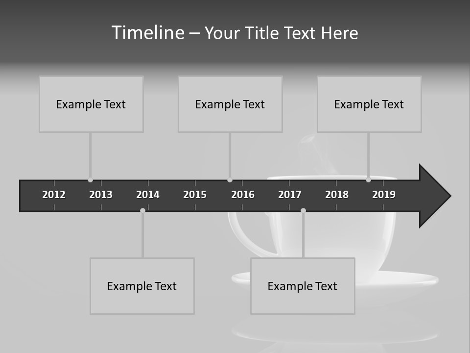 A Cup Of Coffee With Steam Coming Out Of It PowerPoint Template