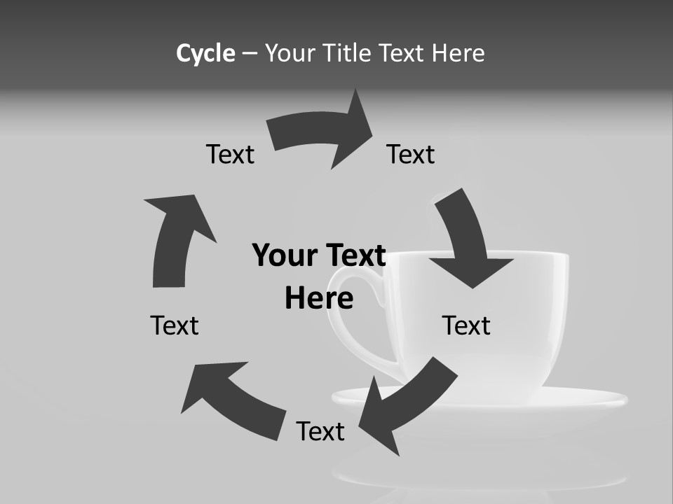 A Cup Of Coffee With Steam Coming Out Of It PowerPoint Template