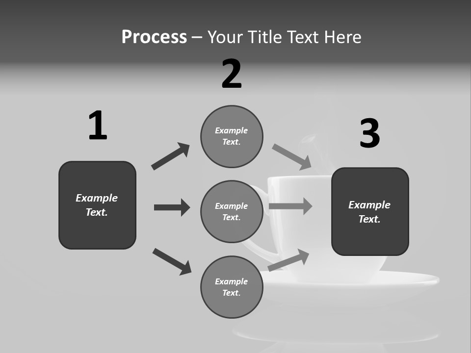 A Cup Of Coffee With Steam Coming Out Of It PowerPoint Template