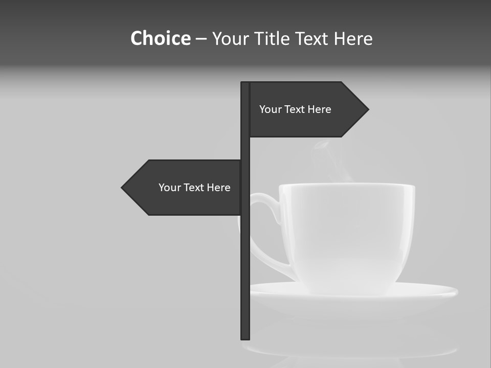 A Cup Of Coffee With Steam Coming Out Of It PowerPoint Template