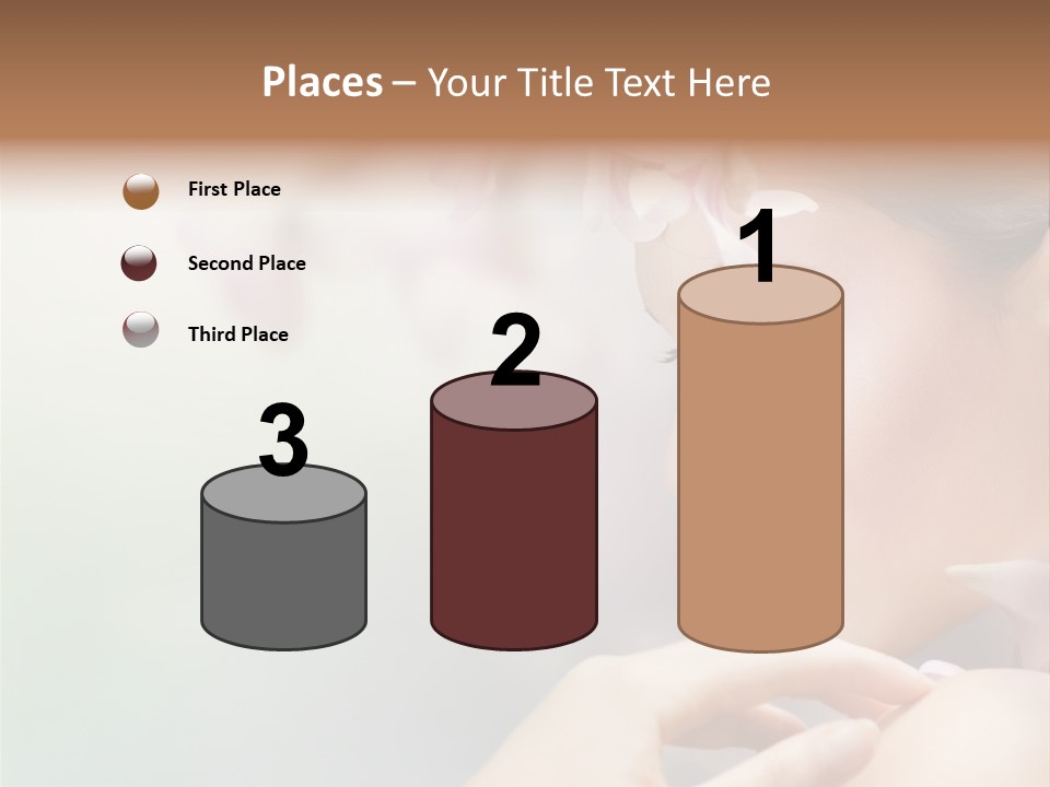 A Woman With A Flower In Her Hair PowerPoint Template