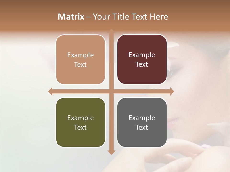 A Woman With A Flower In Her Hair PowerPoint Template