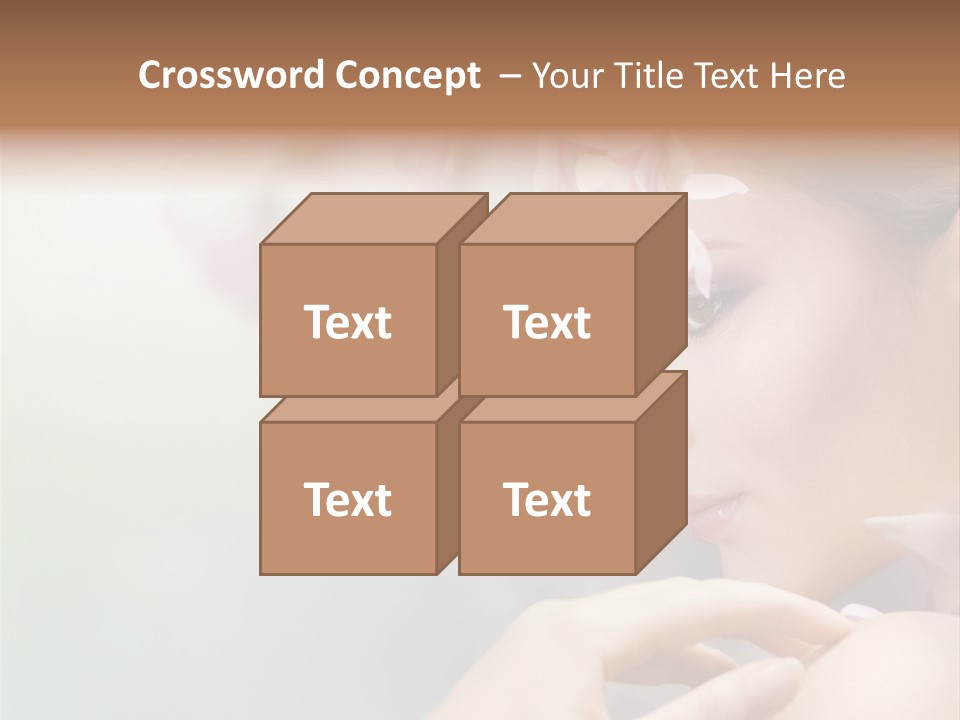 A Woman With A Flower In Her Hair PowerPoint Template