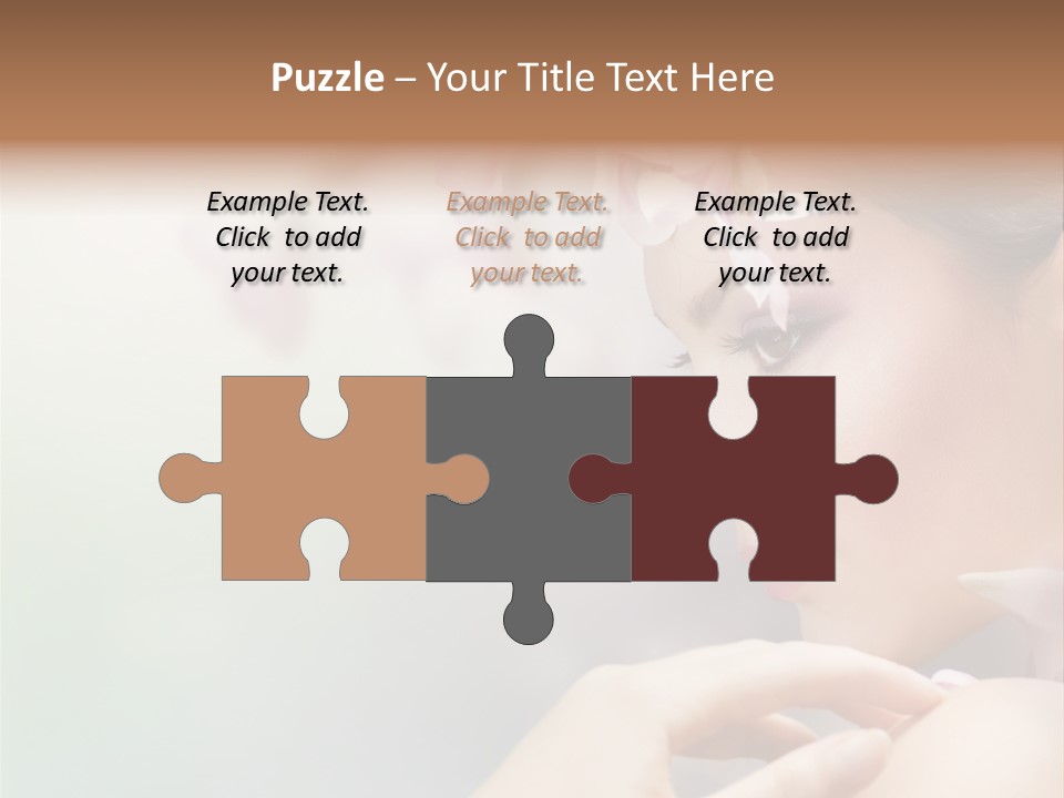 A Woman With A Flower In Her Hair PowerPoint Template