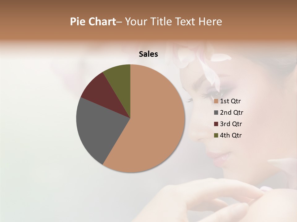 A Woman With A Flower In Her Hair PowerPoint Template