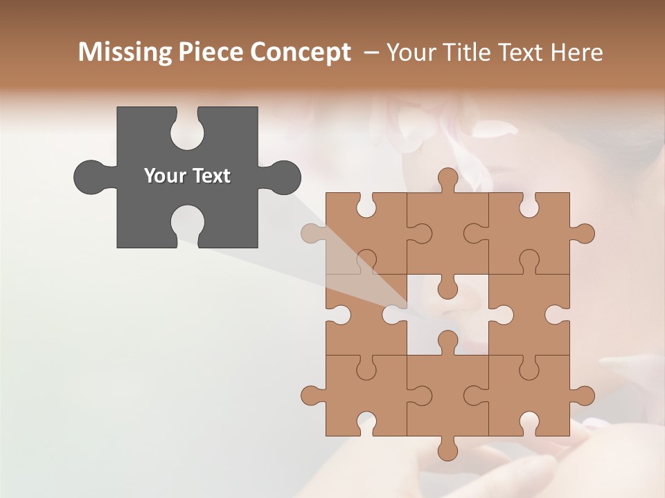 A Woman With A Flower In Her Hair PowerPoint Template