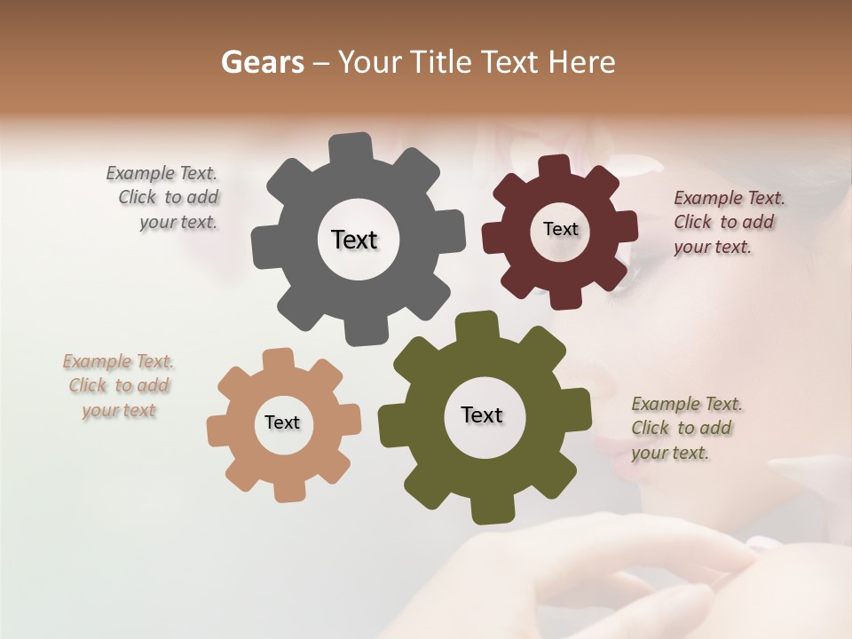 A Woman With A Flower In Her Hair PowerPoint Template