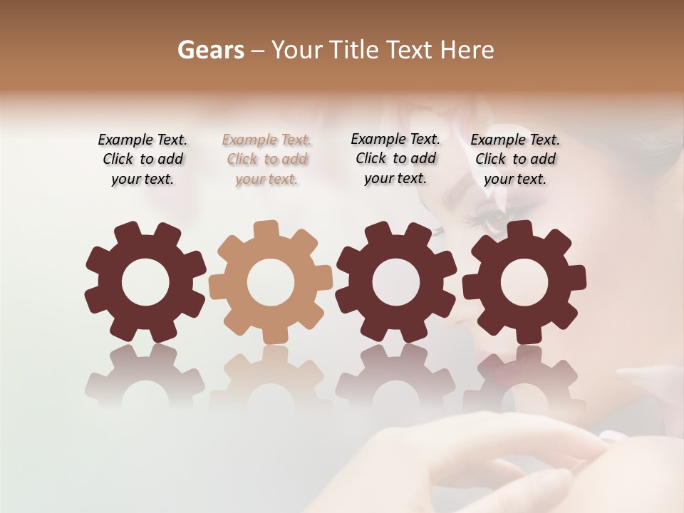 A Woman With A Flower In Her Hair PowerPoint Template