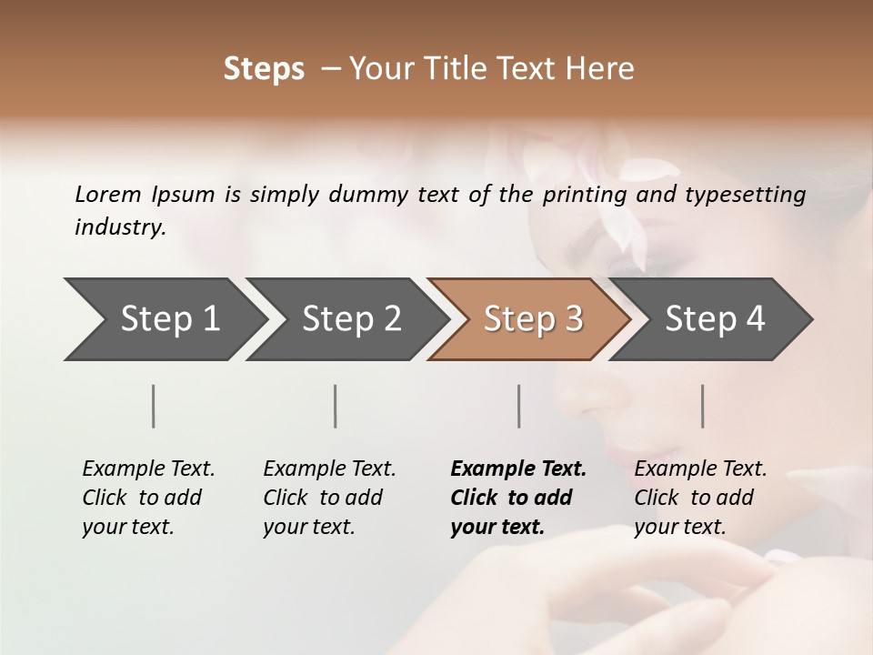 A Woman With A Flower In Her Hair PowerPoint Template