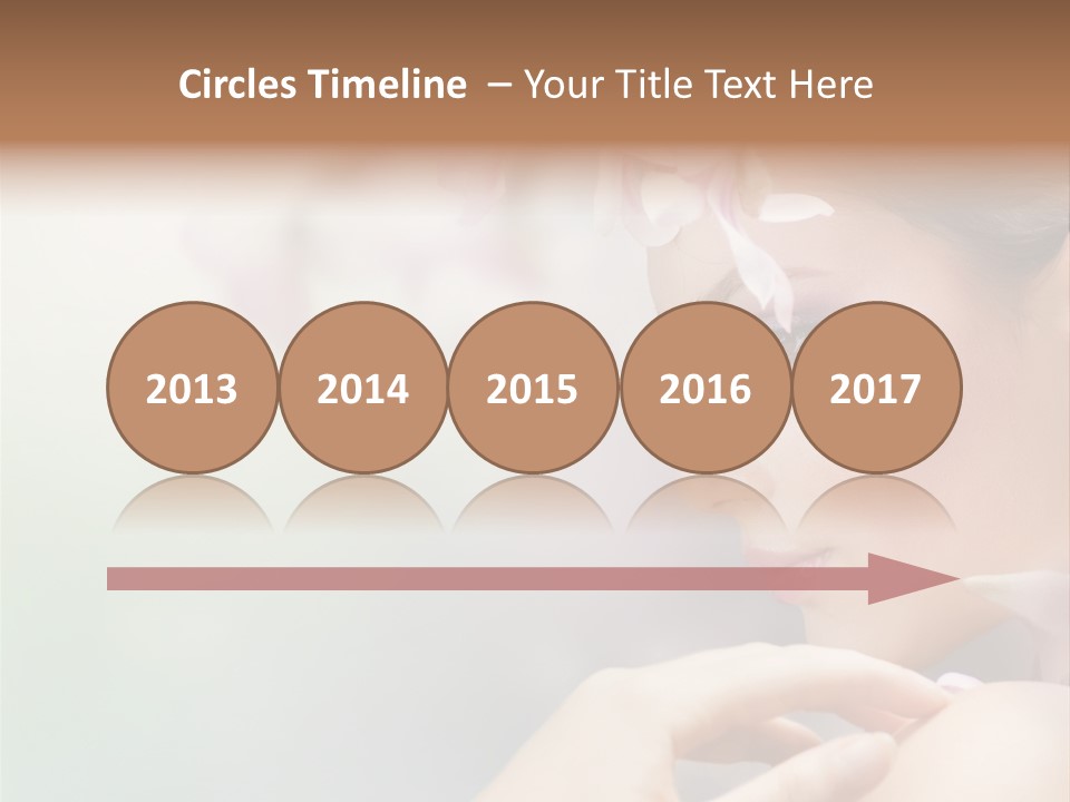 A Woman With A Flower In Her Hair PowerPoint Template