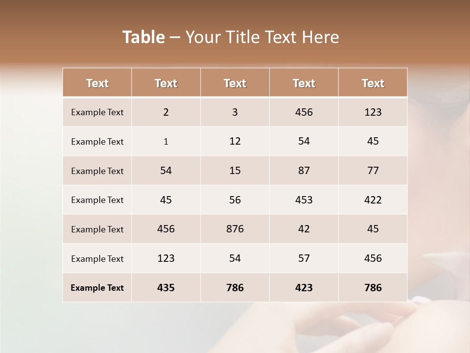 A Woman With A Flower In Her Hair PowerPoint Template