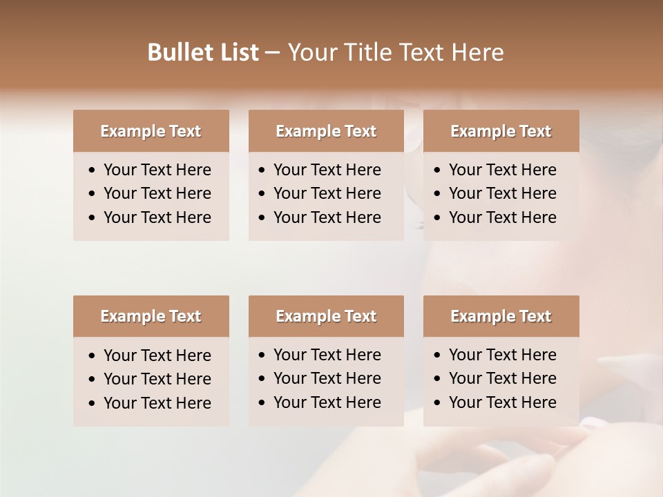 A Woman With A Flower In Her Hair PowerPoint Template