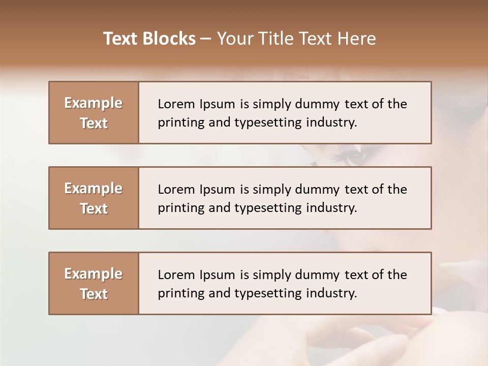 A Woman With A Flower In Her Hair PowerPoint Template