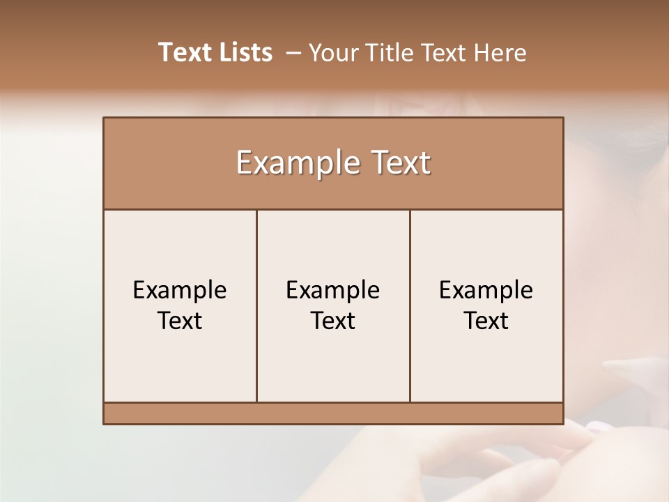 A Woman With A Flower In Her Hair PowerPoint Template