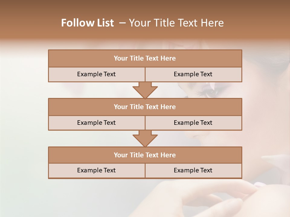 A Woman With A Flower In Her Hair PowerPoint Template