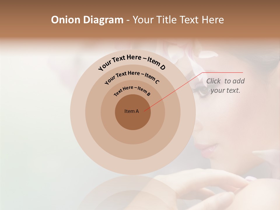 A Woman With A Flower In Her Hair PowerPoint Template