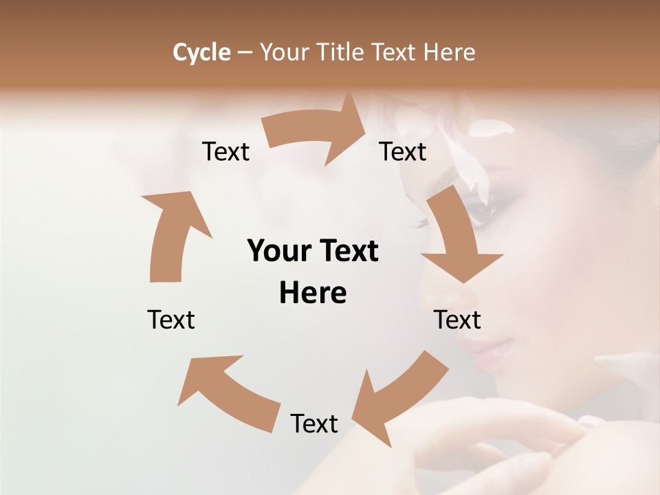 A Woman With A Flower In Her Hair PowerPoint Template