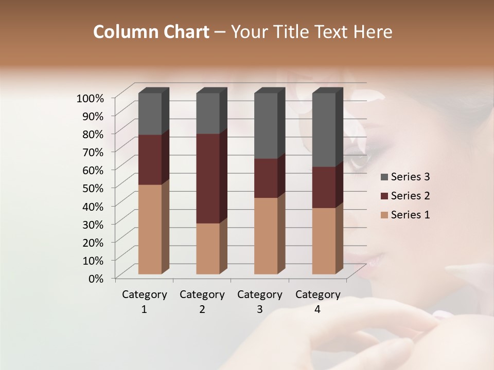 A Woman With A Flower In Her Hair PowerPoint Template