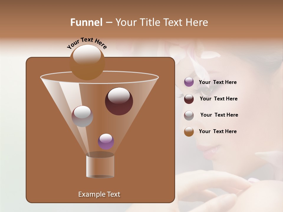 A Woman With A Flower In Her Hair PowerPoint Template