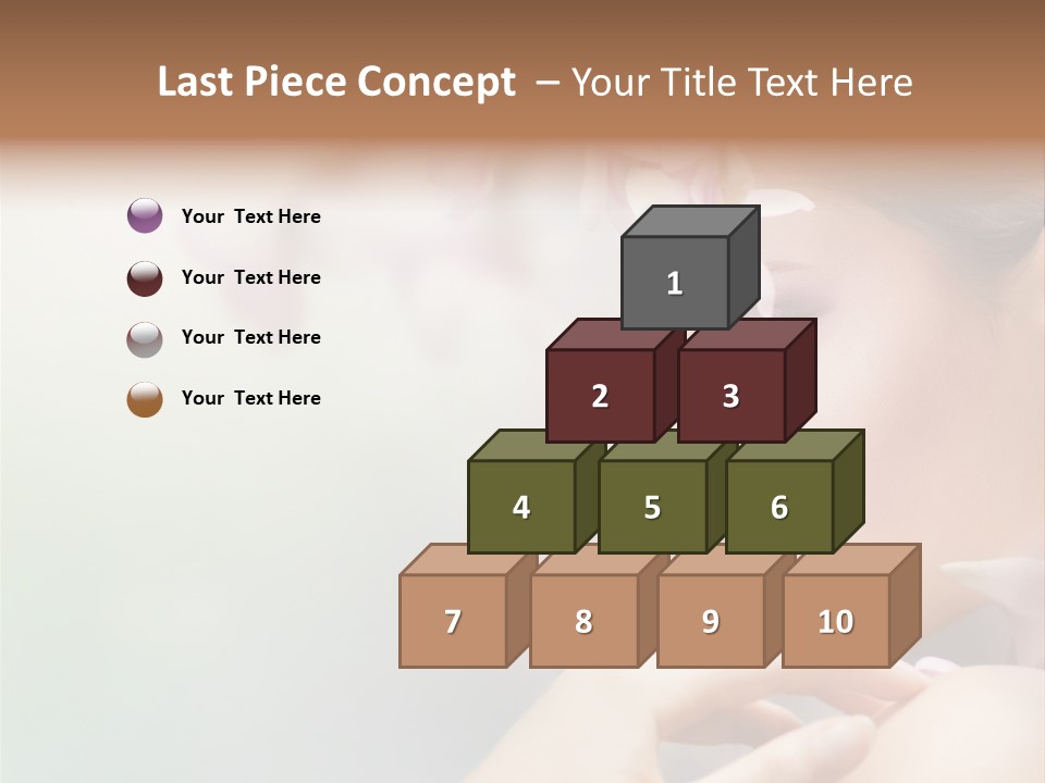 A Woman With A Flower In Her Hair PowerPoint Template