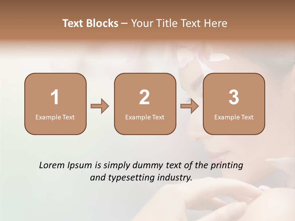 A Woman With A Flower In Her Hair PowerPoint Template