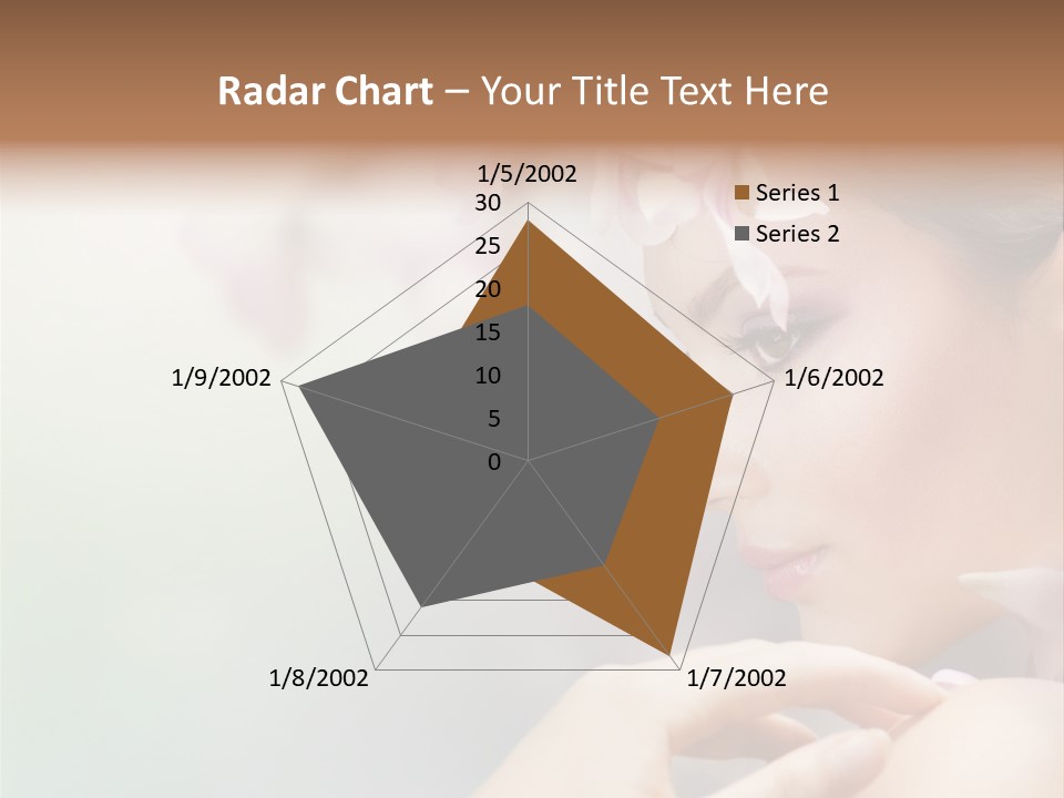 A Woman With A Flower In Her Hair PowerPoint Template