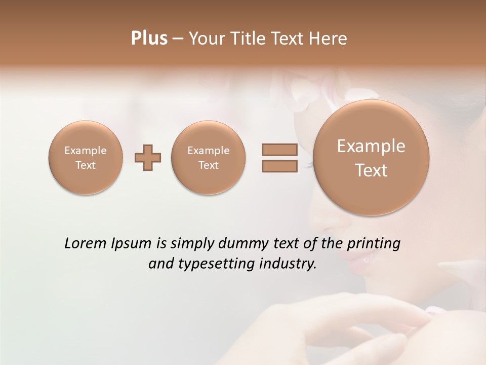 A Woman With A Flower In Her Hair PowerPoint Template