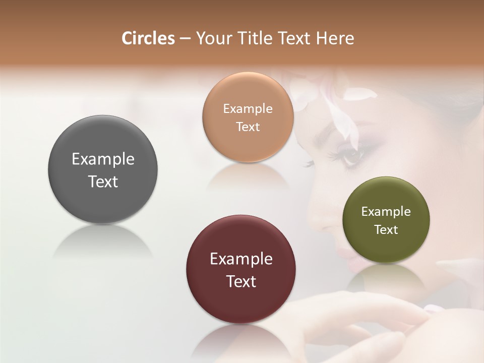 A Woman With A Flower In Her Hair PowerPoint Template