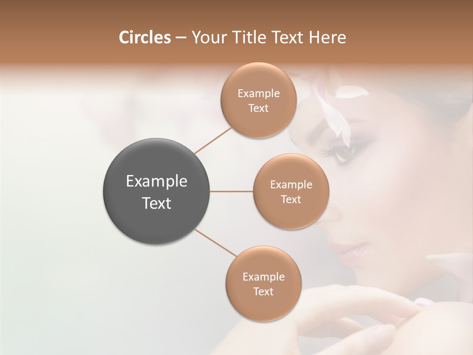 A Woman With A Flower In Her Hair PowerPoint Template