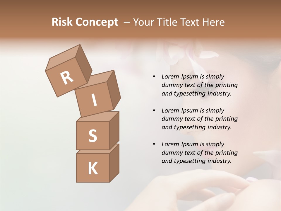 A Woman With A Flower In Her Hair PowerPoint Template