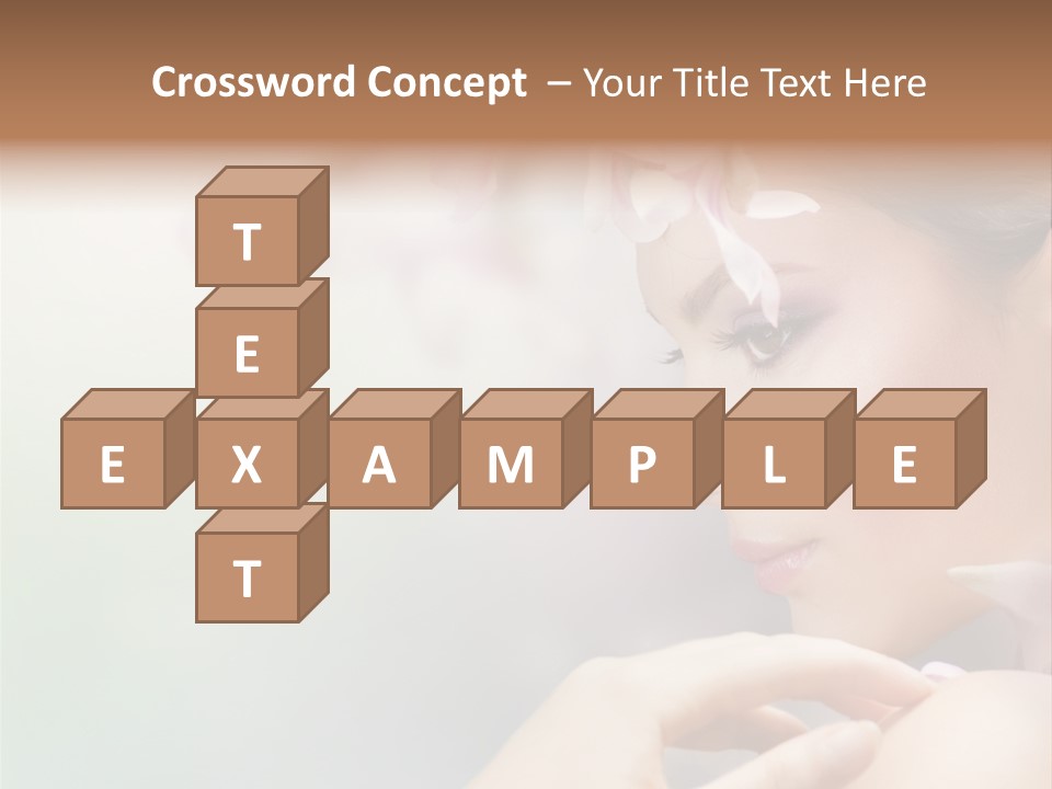 A Woman With A Flower In Her Hair PowerPoint Template