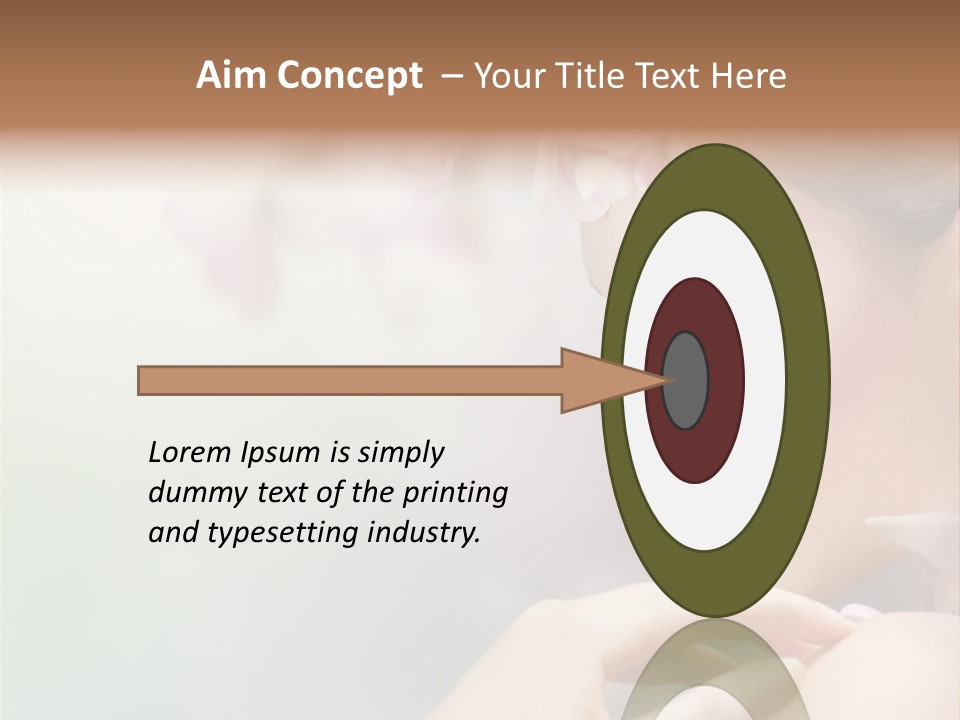 A Woman With A Flower In Her Hair PowerPoint Template