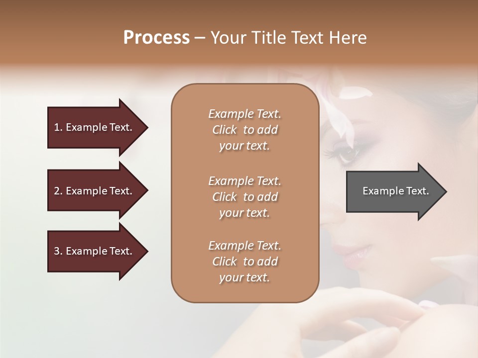 A Woman With A Flower In Her Hair PowerPoint Template