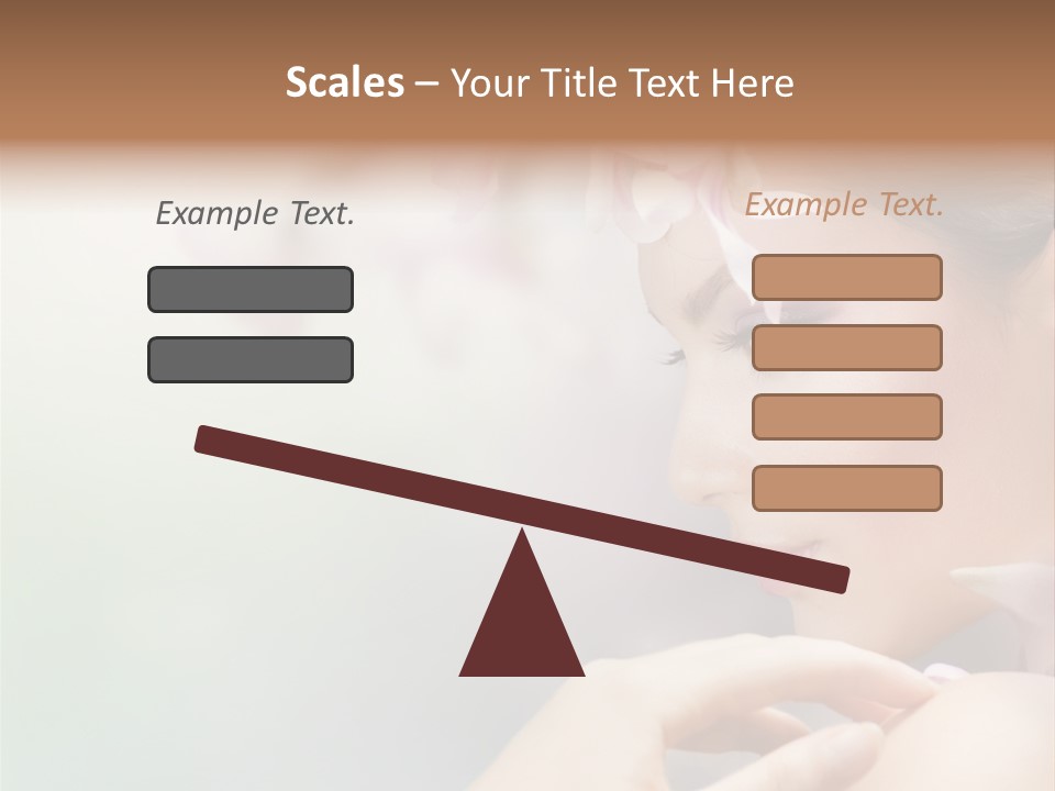 A Woman With A Flower In Her Hair PowerPoint Template