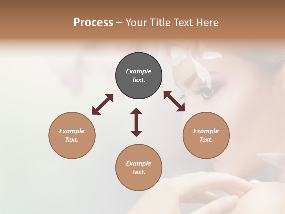 A Woman With A Flower In Her Hair PowerPoint Template