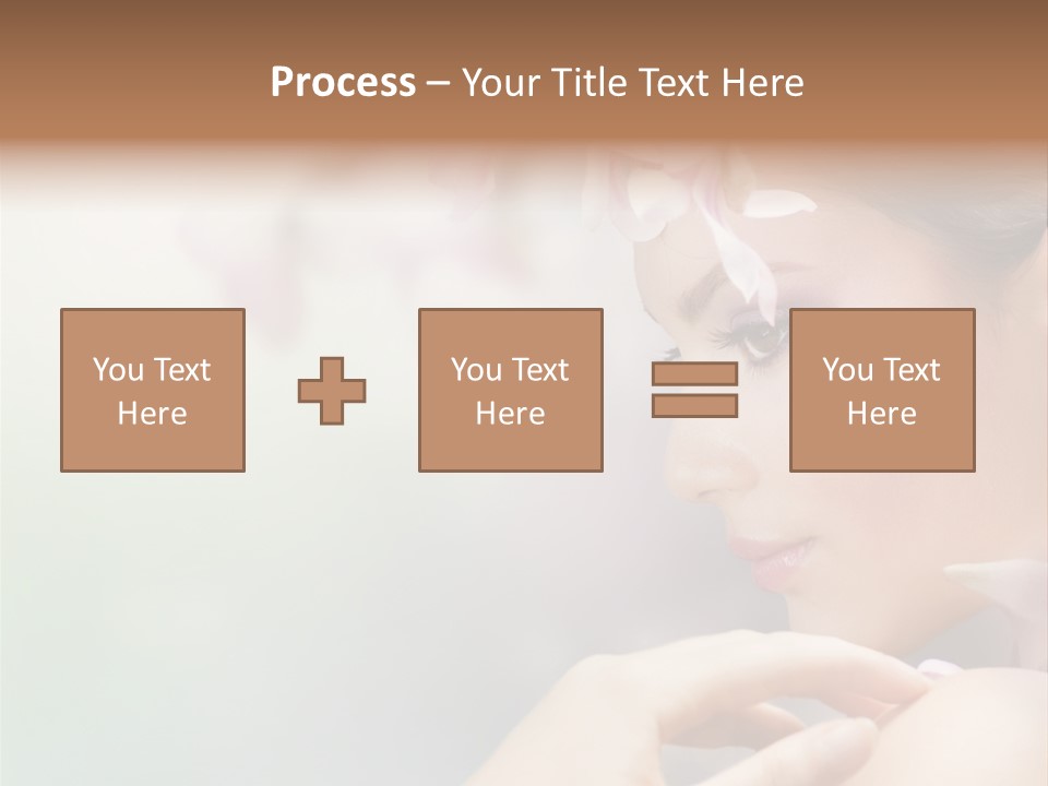 A Woman With A Flower In Her Hair PowerPoint Template