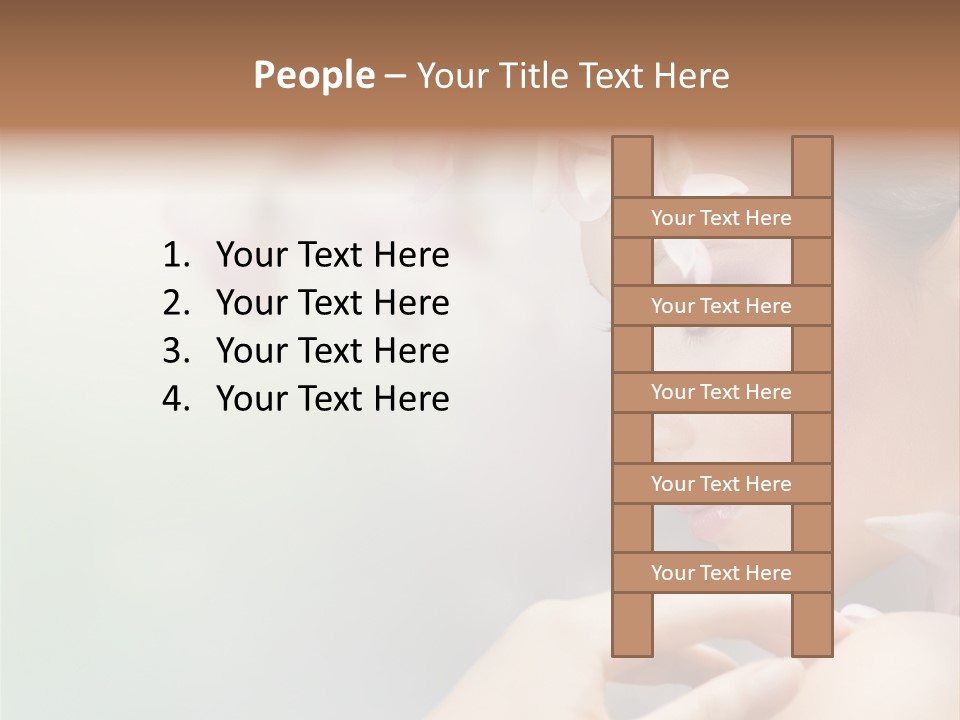 A Woman With A Flower In Her Hair PowerPoint Template