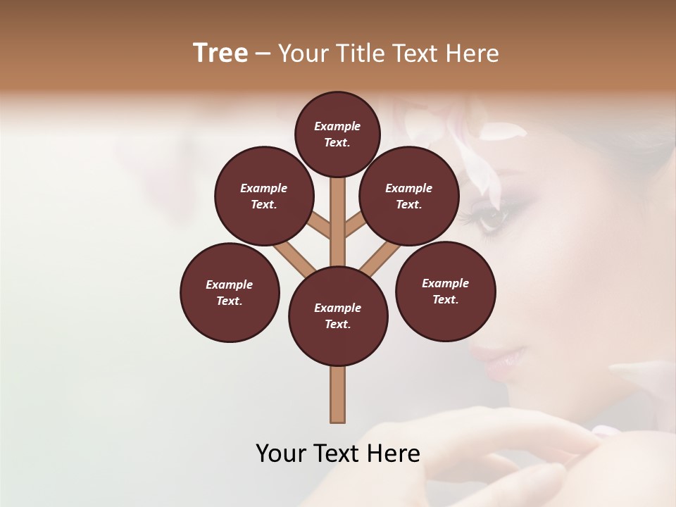 A Woman With A Flower In Her Hair PowerPoint Template