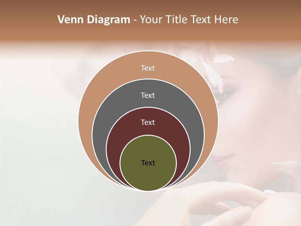 A Woman With A Flower In Her Hair PowerPoint Template