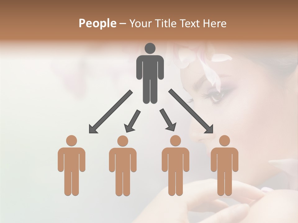 A Woman With A Flower In Her Hair PowerPoint Template