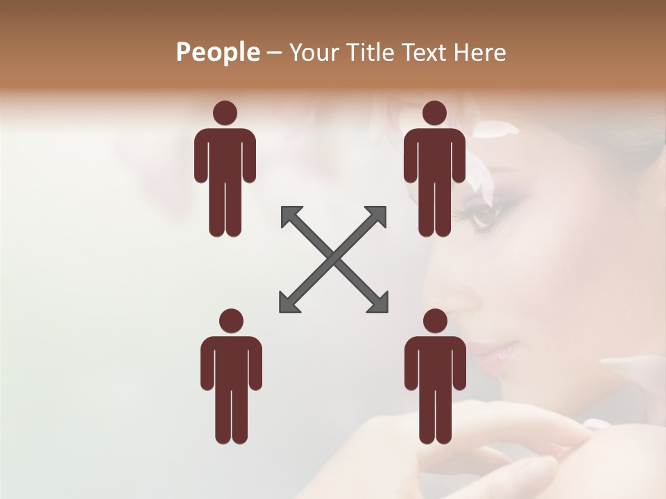 A Woman With A Flower In Her Hair PowerPoint Template