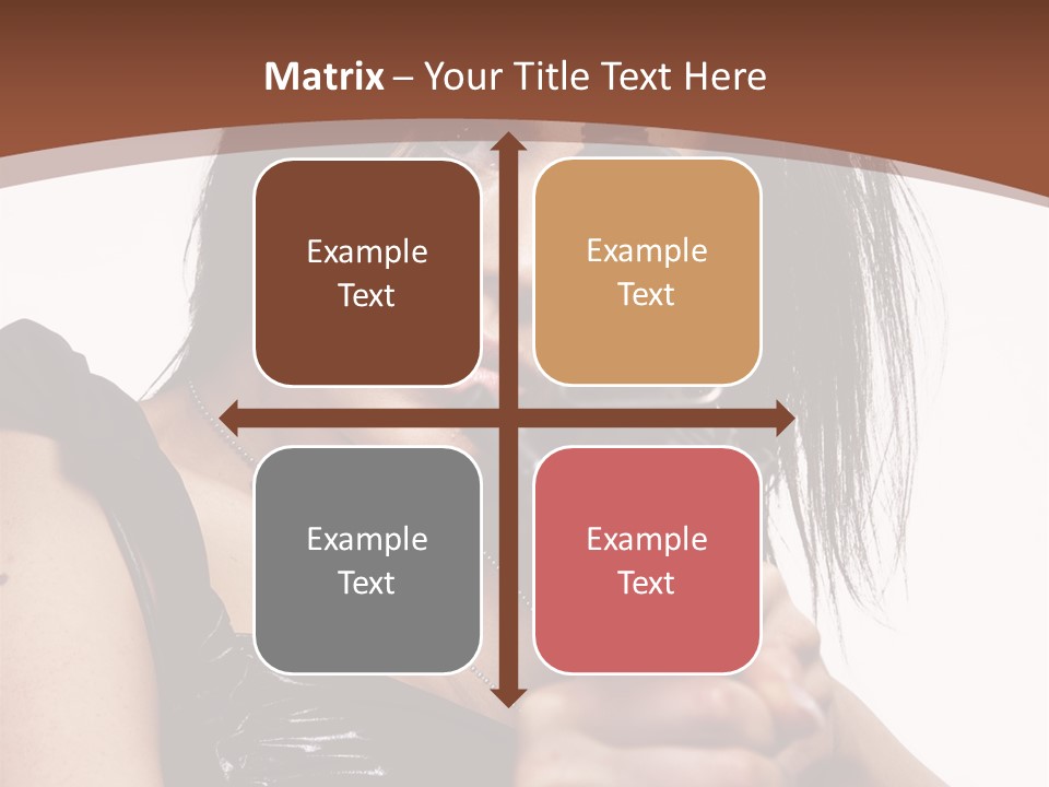 A Woman Holding A Gun In Her Hand PowerPoint Template