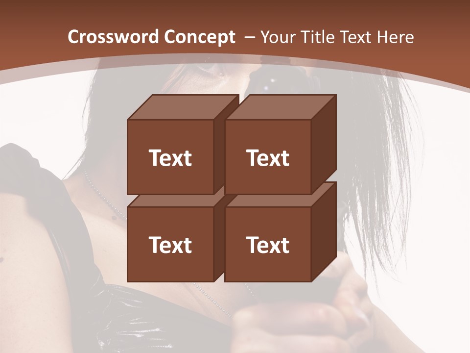 A Woman Holding A Gun In Her Hand PowerPoint Template