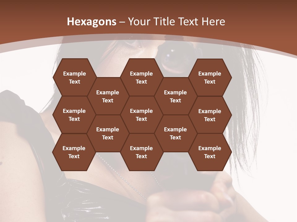 A Woman Holding A Gun In Her Hand PowerPoint Template