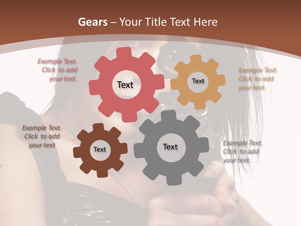 A Woman Holding A Gun In Her Hand PowerPoint Template